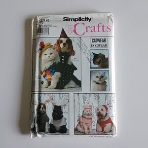 Simplicity #8936 Craft Catwear & Dogwear Pattern